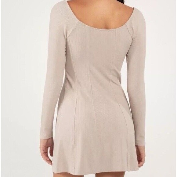 WEST OF MELROSE Emma LS Corset Milkmaid Mini Boho Dress Sz XL Read - Picture 2 of 9